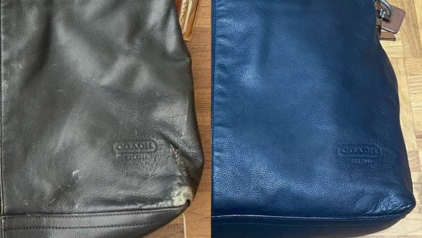 レザー補色したカバン 5