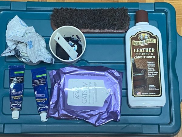 レザー補色する道具