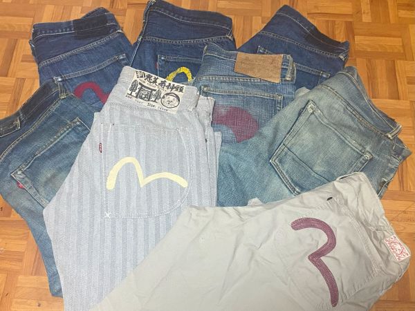 エヴィスジーンズの経年変化