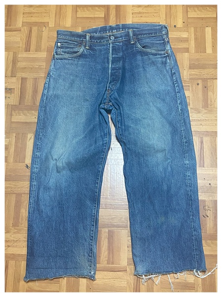 エヴィスジーンズの経年変化1