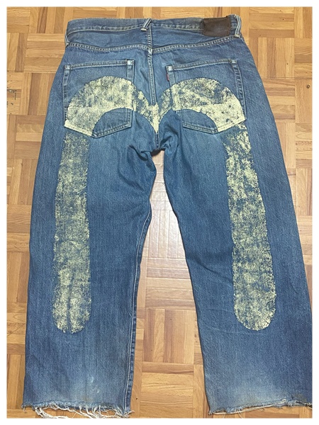 エヴィスジーンズの経年変化2