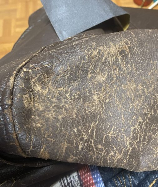 G-1フライトジャケット 銀面削り