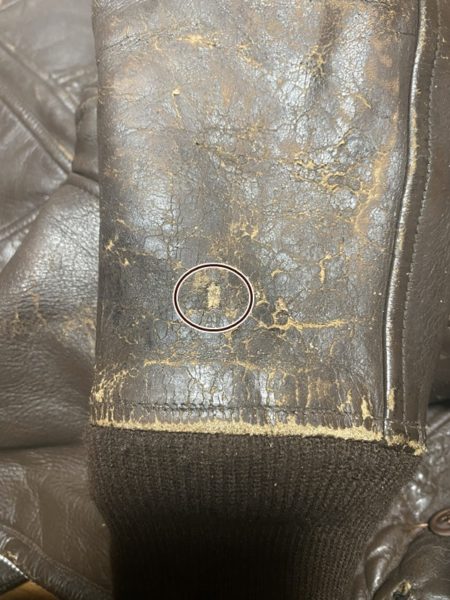 G-1フライトジャケット 補修 2