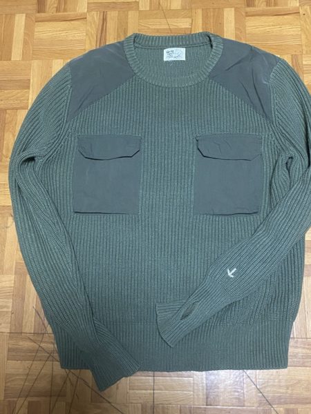 [ノーマン] 米軍TYPE コマンドセーター ポケット付き