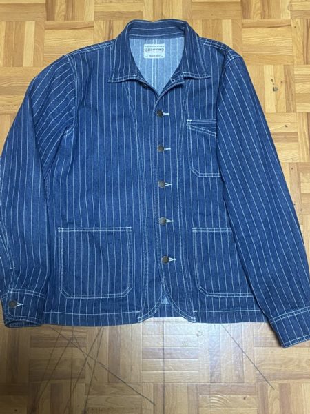 [ノーマン] ヴィンテージ ストライプデニムジャケット